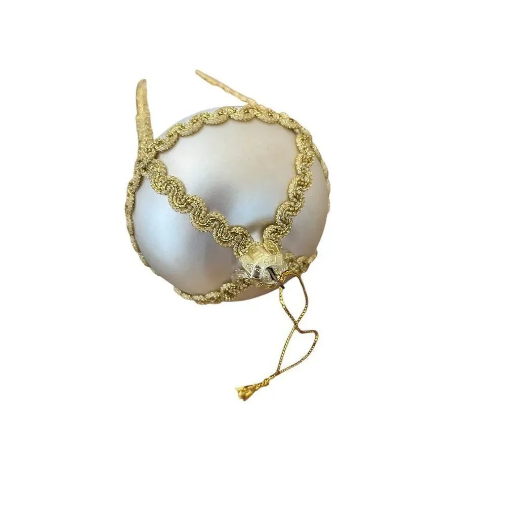 Hot Air Ballon Angel Playing Harp European Glass Christmas Tree Ornament